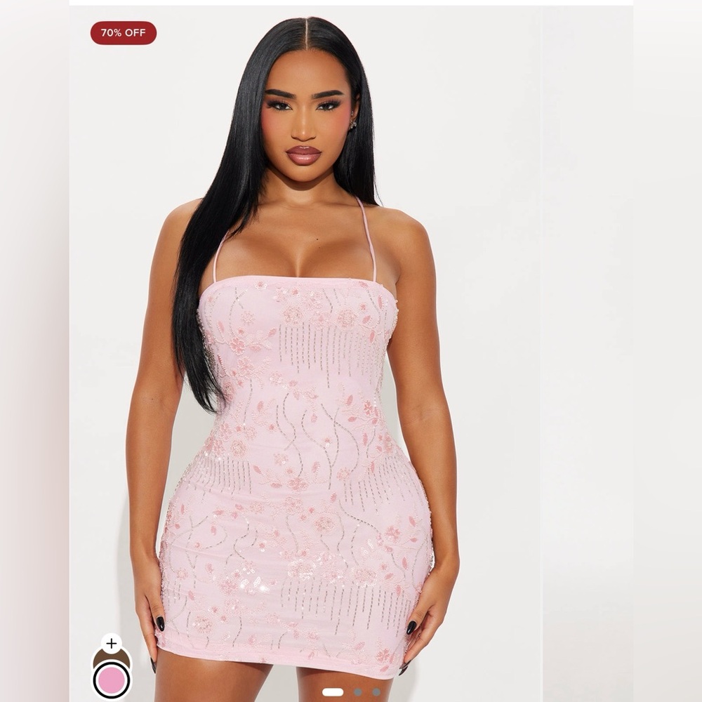 NEW Light Pink Mini Dress